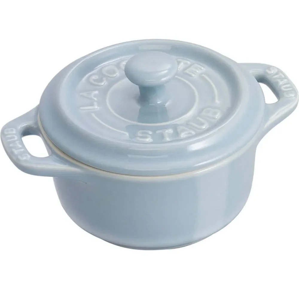 Staub Ceramic Mini Cocotte- Light Blue